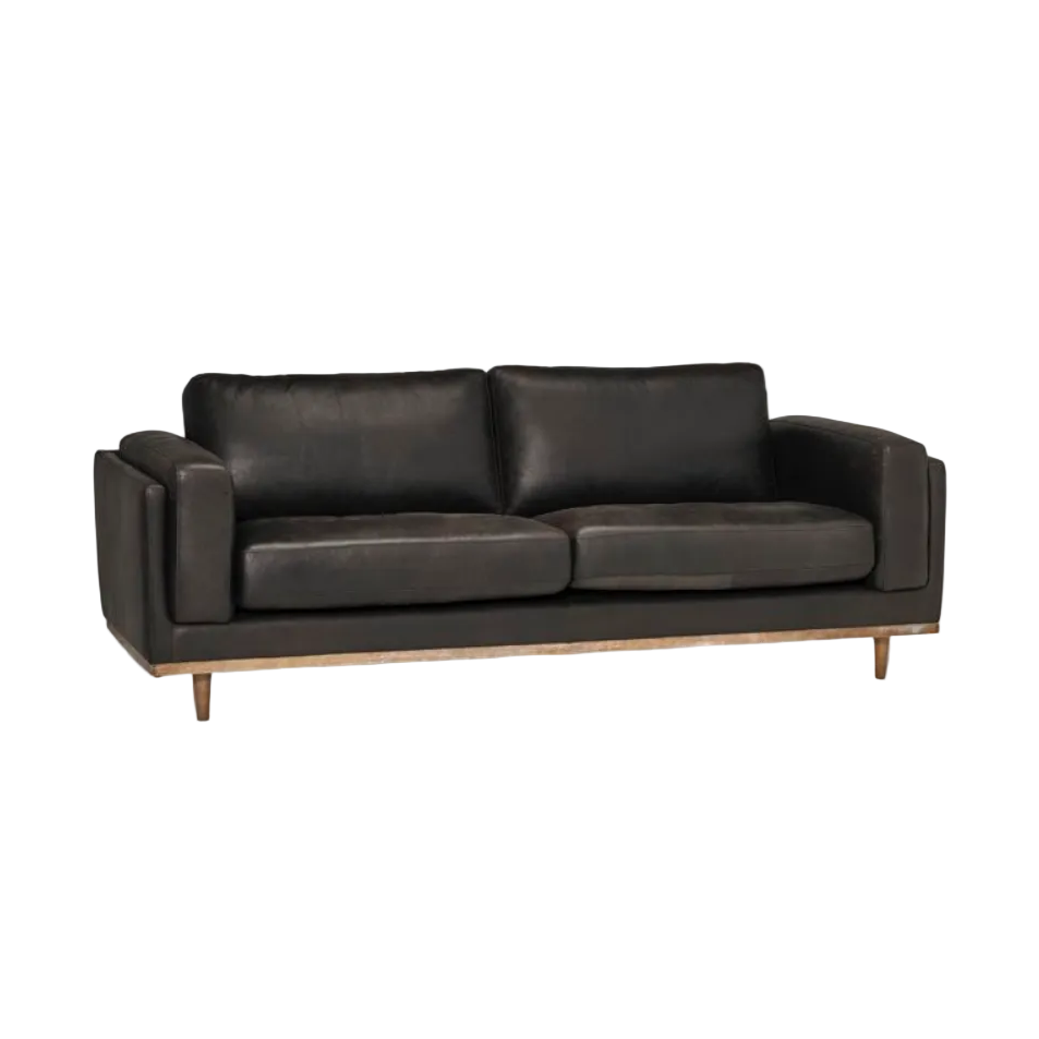 Byanca Leather Sofa - Greenhouse Home
