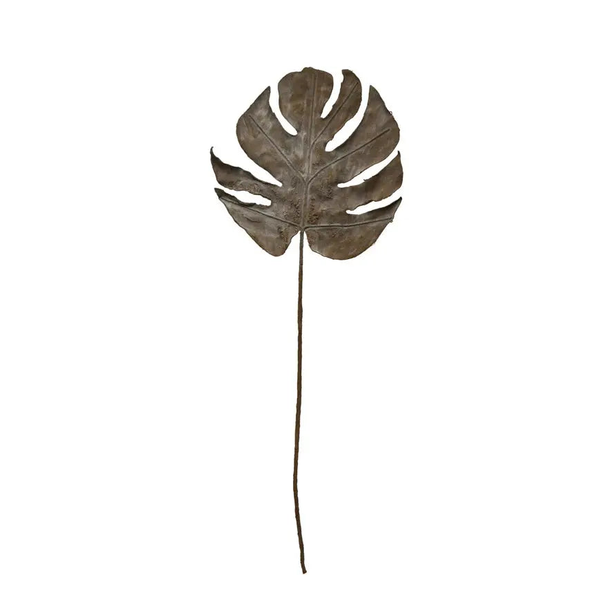 faux split leaf philodendron Dark Olive Faux Philodendron Split Leaf