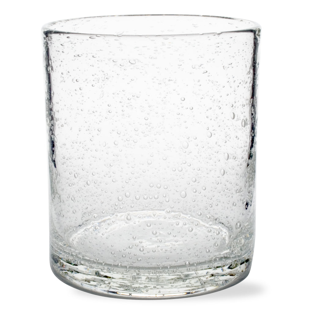Bubble Glass Double Old Fashioned - Clear - Greenhouse Home