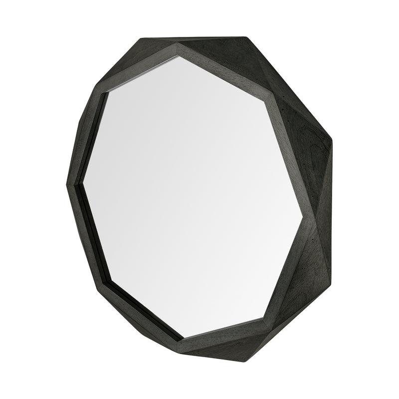 Aramis Octagon Wood Frame Wall Mirror