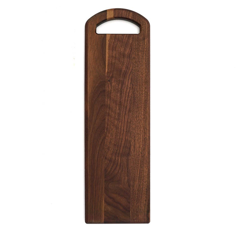 Walnut Oval Handled Charcuterie Board: 20" x 6"