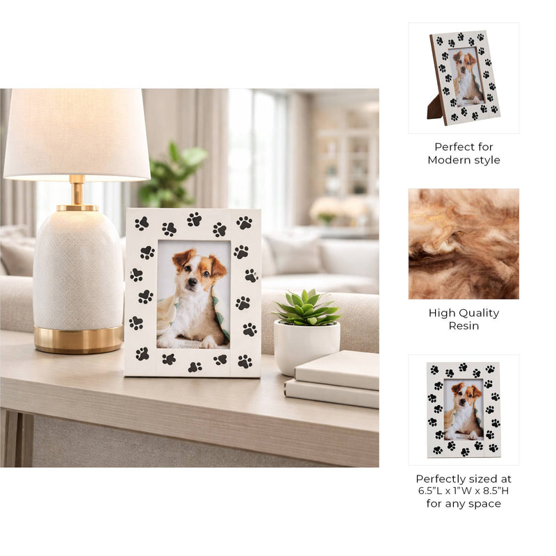 Resin Paw Prints 4x6 Frame