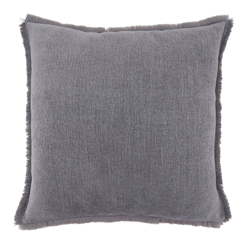 Fringe Edge Throw Pillow: Mustard / Down Filled / 20"x20"