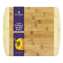 13" Two-Tone Cutting & Serving Board Totally Bamboo