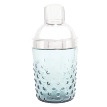 14 oz. Stainless Steel & Hand-Blown Glass Hobnail Cocktail Shaker