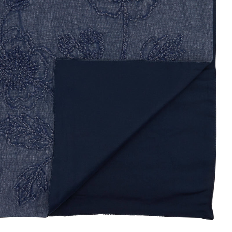 Stone Washed Floral Runner: Taupe / 16"x72"