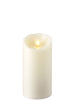 Moving Flame Ivory Pillar Candle, Multiple Sizes Raz Imports