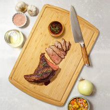 18" x 12" Malibu Groove Carving Board Totally Bamboo