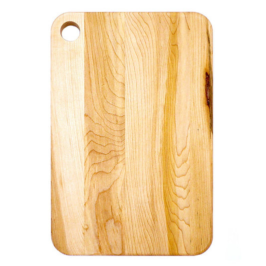 Maple Prep Cutting Board with Hole: 12" x 8"