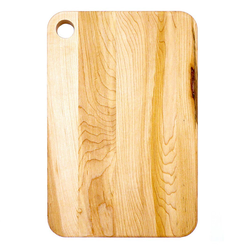 Maple Prep Cutting Board with Hole: 12" x 8"