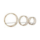 Gold Cylinder Wall Shelves with Shelf