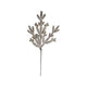 20-1/2"H Faux Pine Stem with Glitter, Champagne Finish