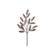 20"H Faux Pine Stem with Glitter, Ice Finish, Brown