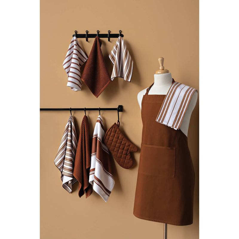 Chestnut Brown Basketweave Dishcloths Set of 2