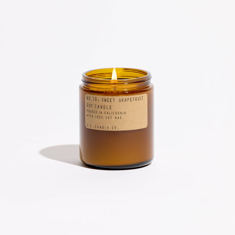 Sweet Grapefruit Glass Jar Soy Candle