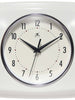 Retro Square White Indoor Wall Clock 9.25 Inch, [product_price]- Greenhouse Home