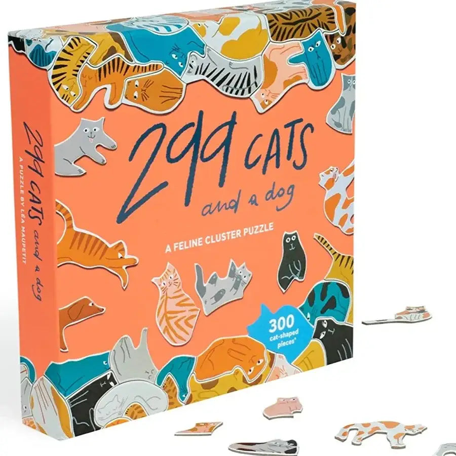 299 Cats (and a Dog) 300 Piece Cluster Puzzle Chronicle Books