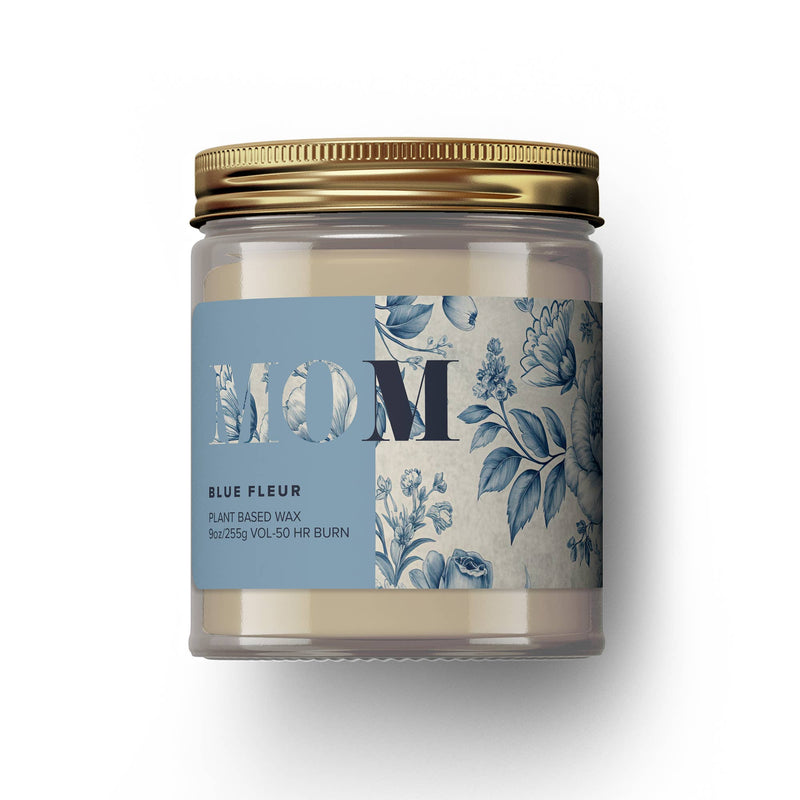Austy Lou MOM – Blue Fleur 9oz Soy Candle