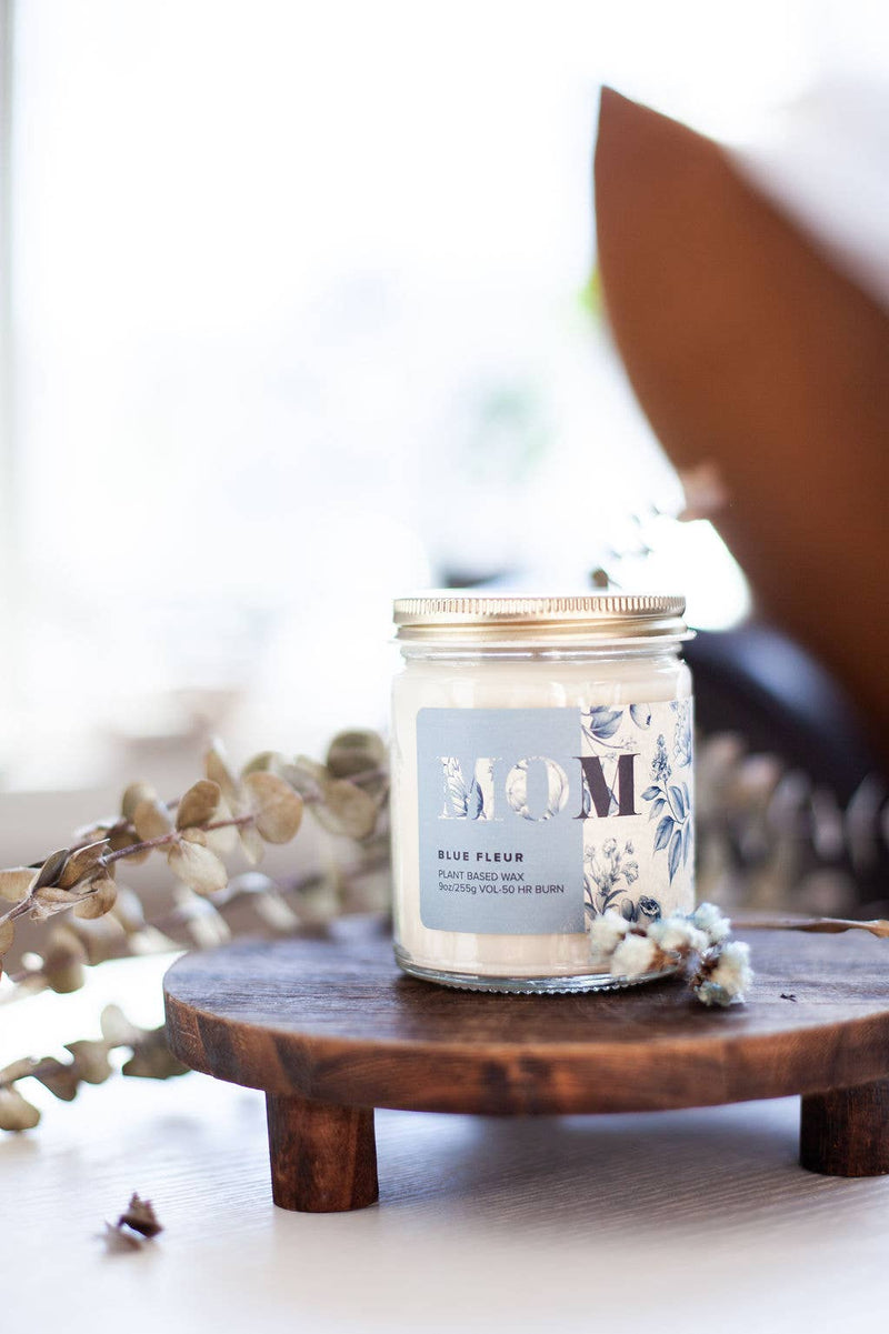 Austy Lou MOM – Blue Fleur 9oz Soy Candle