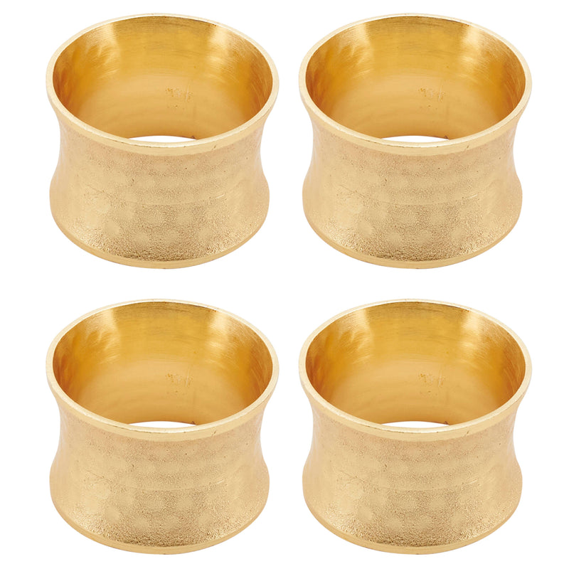 Hammered Napkin Ring: Dark Gold