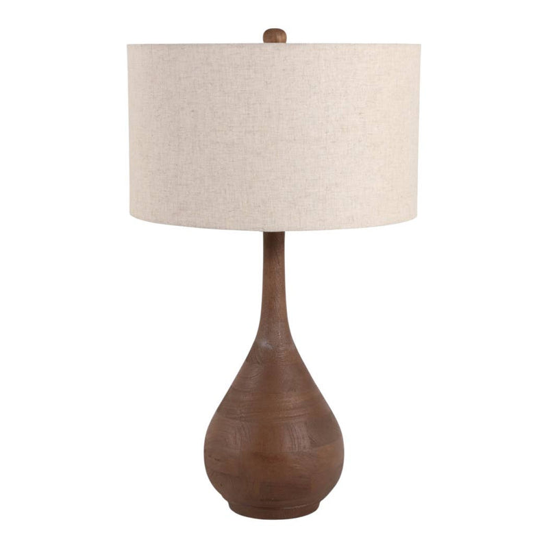 Brown Mango Wood Table Lamp