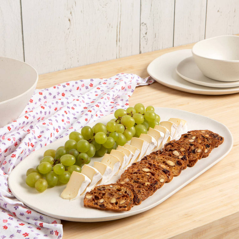 Fresco Melamine Platter - Vanilla Bean