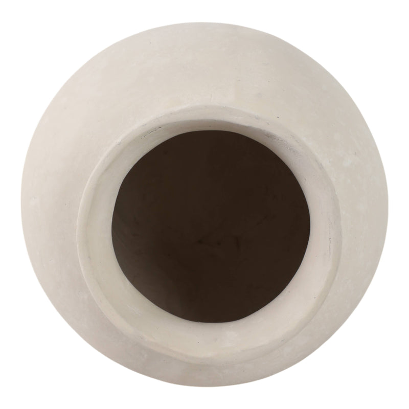 Ivory Paper Mache Traditional Jug