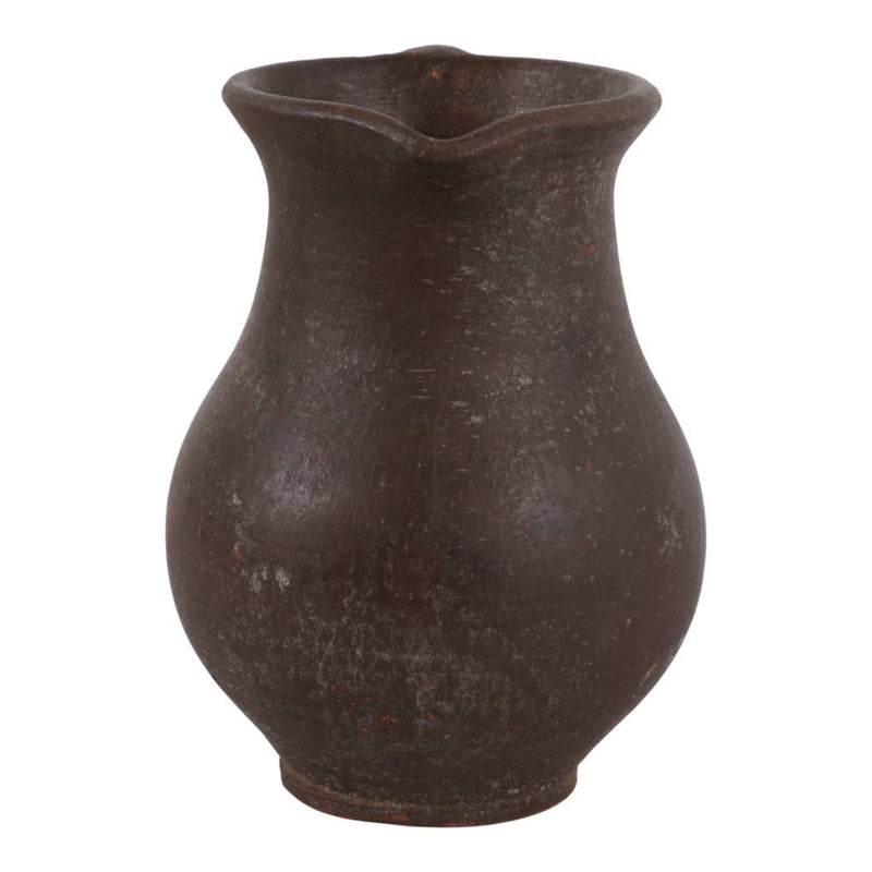 Brown Terracotta Jug Handled Pitcher