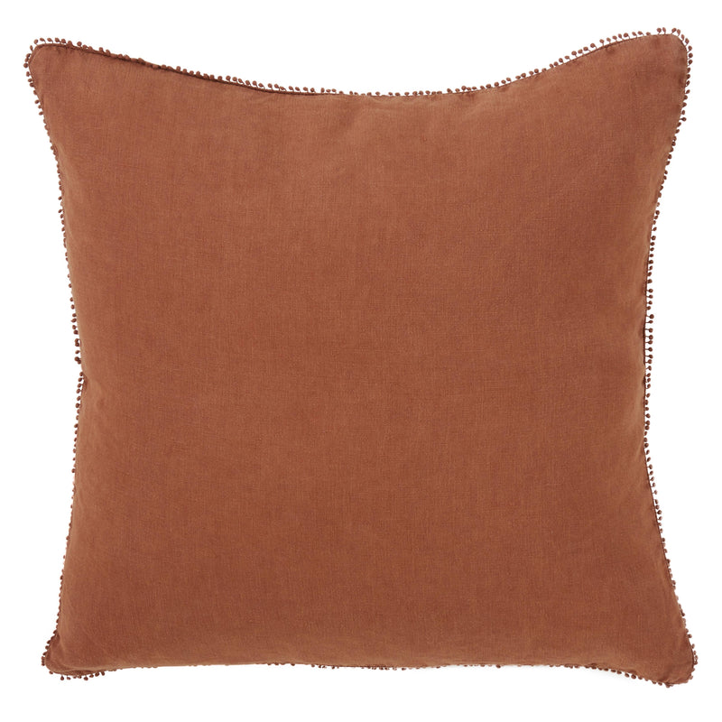 Pompom Design Pillow - Down Filled: Ivory / Down Insert / 20"