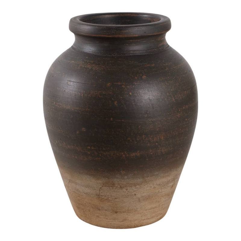 Chocolate Brown Ceramic Pottery Jug