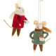 Coffee Clutch Dressed Mice Ornament