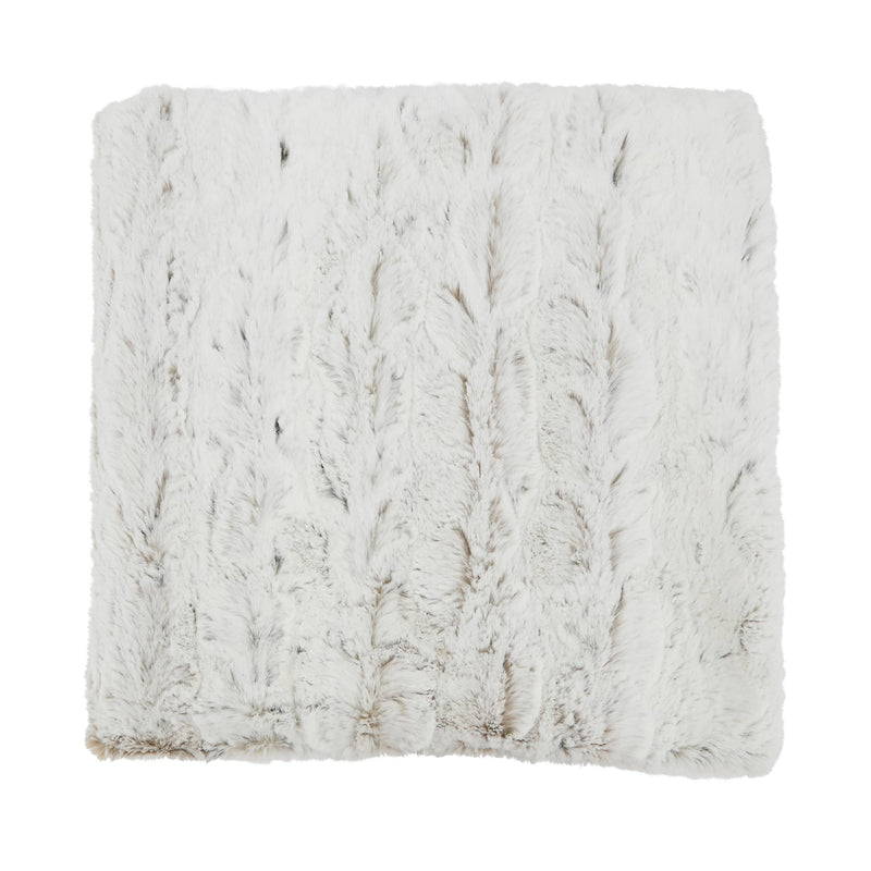Faux Fur Throw: Natural / 50"x60"
