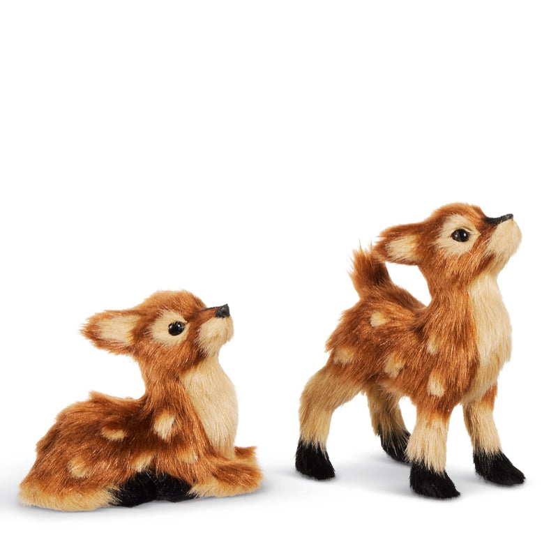 Assorted Brown Spotted Deer Ornament