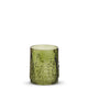 Green Glass Tree Votive Holder