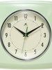 Retro Square Green Indoor Wall Clock 9.25 Inch, [product_price]- Greenhouse Home