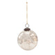 4" Round Mercury Glass Ball Ornament, Antique Copper Finish