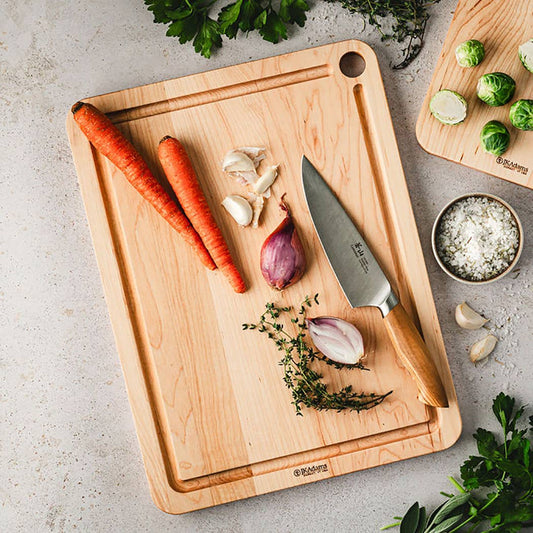 Maple Prep Cutting Board with a Juice Groove