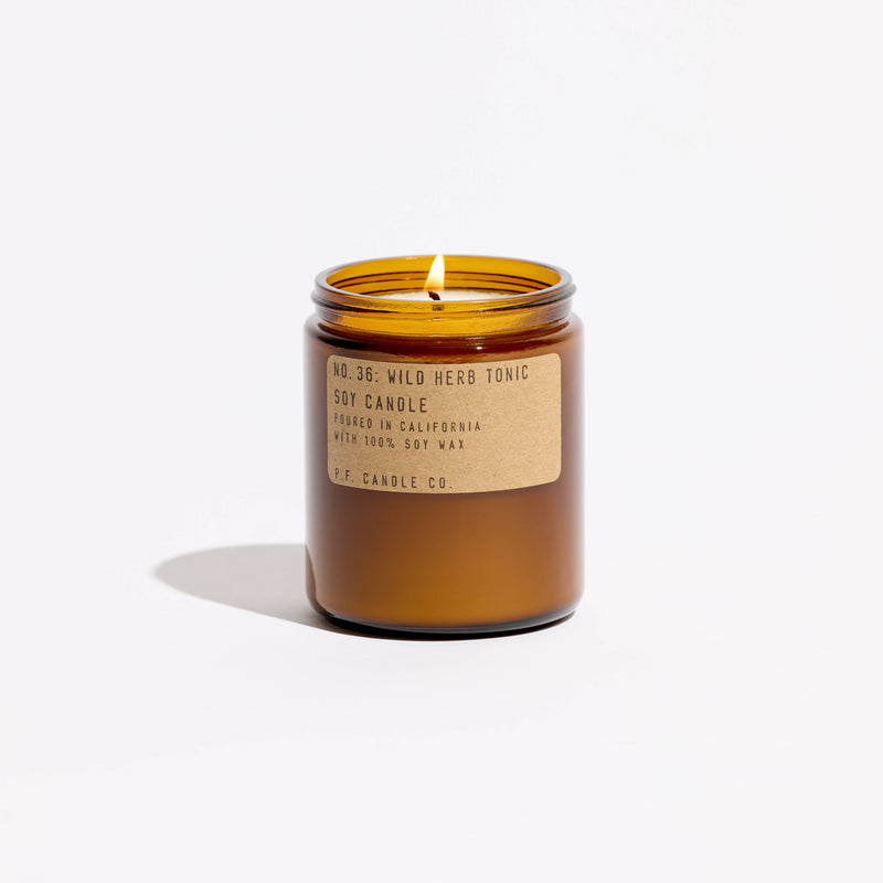 Wild Herb Tonic Glass Jar Soy Candle