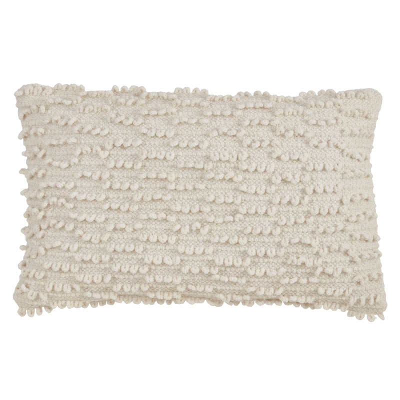 Nubby Pillow - Down Filled: Ivory / Down Insert / 12"x20"