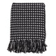 Cross Thread Throw: Black / 50"x60"