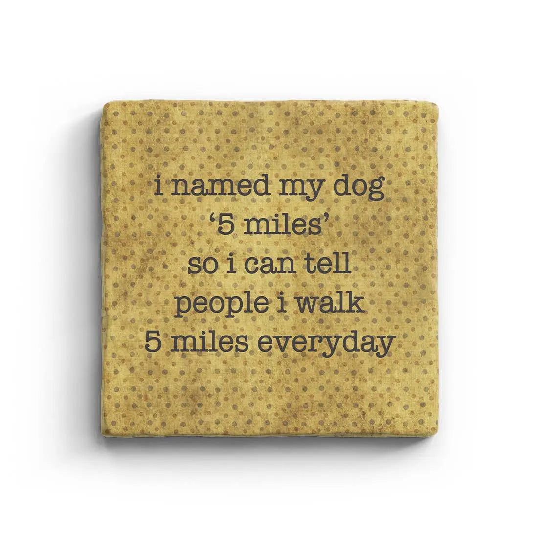 5 Miles - Marble Coaster, [product_price]- Greenhouse Home