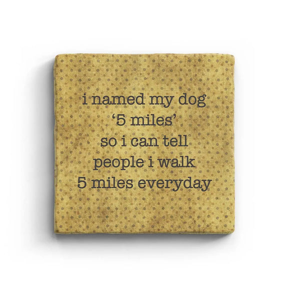5 Miles - Marble Coaster, [product_price]- Greenhouse Home