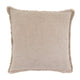 Fringe Edge Throw Pillow: Natural / Down Filled / 20"x20"