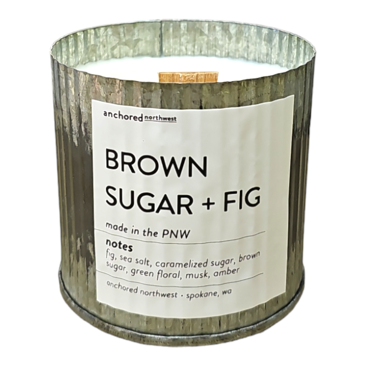 Brown Sugar + Fig Wood Wick Candle