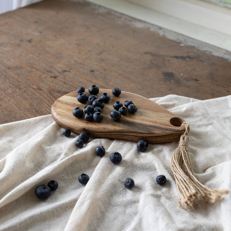 SALE - Prairie Mini Cutting Board Acacia Wood & Jute