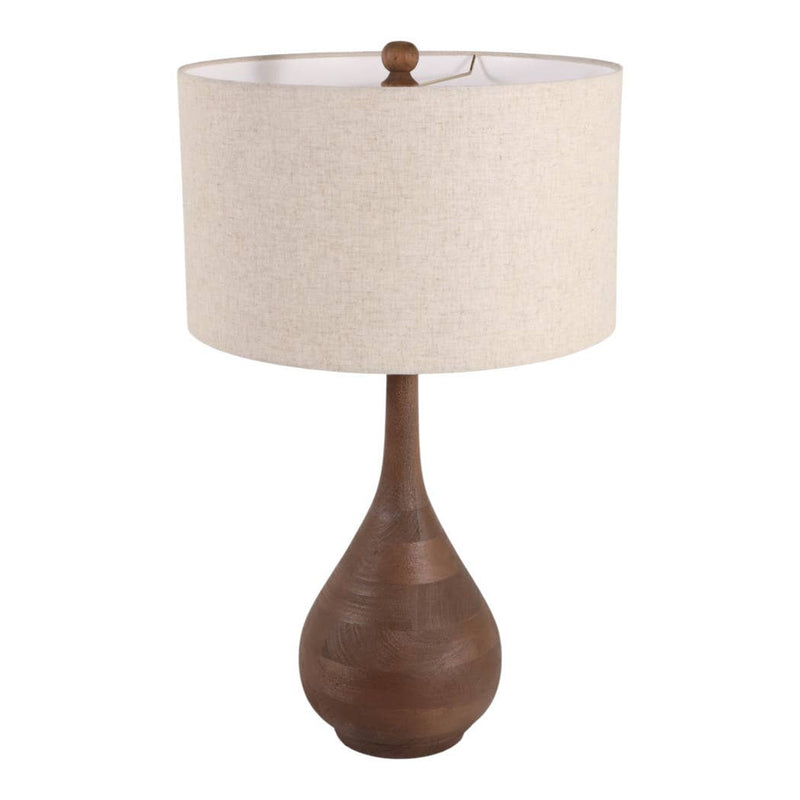 Brown Mango Wood Table Lamp