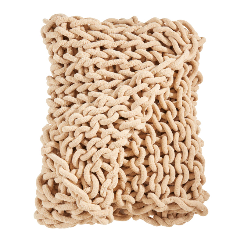 Textured Chunky Knit Cozy Throw: Natural / 50"x60"