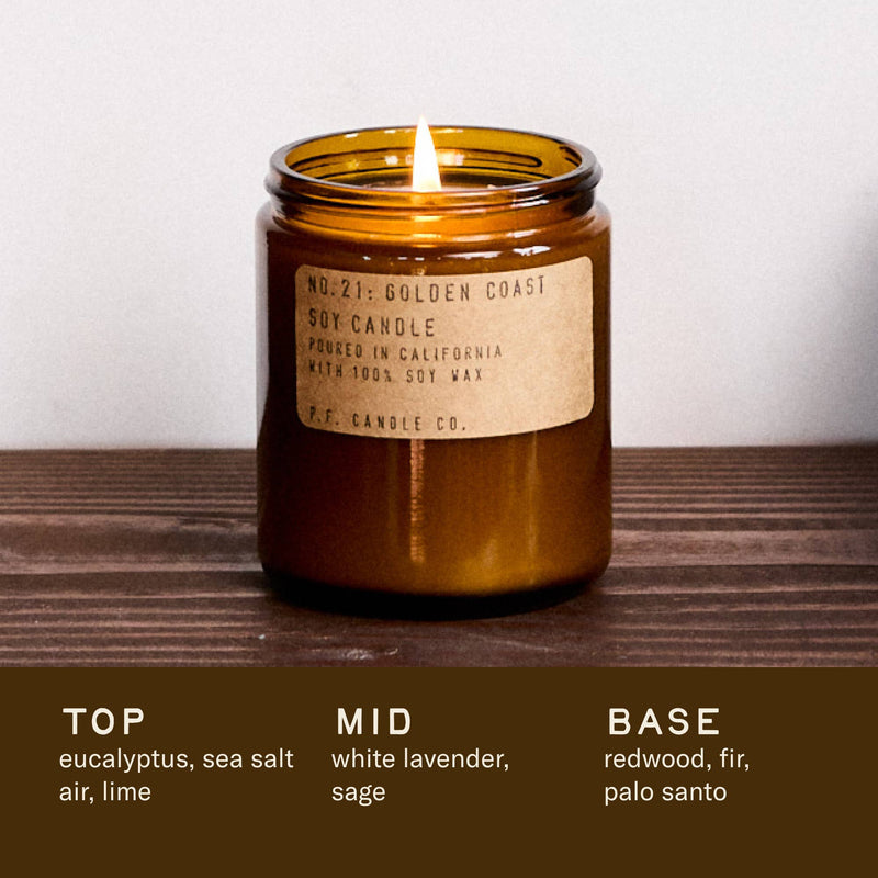 Golden Coast Glass Jar Soy Candle