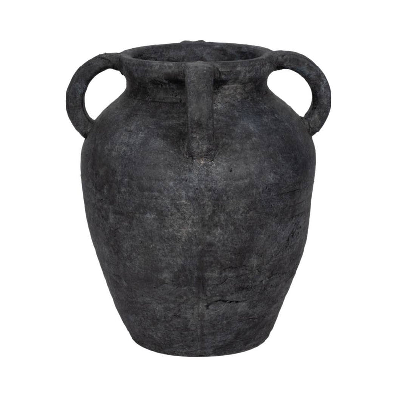 Black Pottery Amphora Multi-Handle Jug