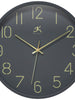 Round Dark Grey Wall Clock 14 Inch, [product_price]- Greenhouse Home